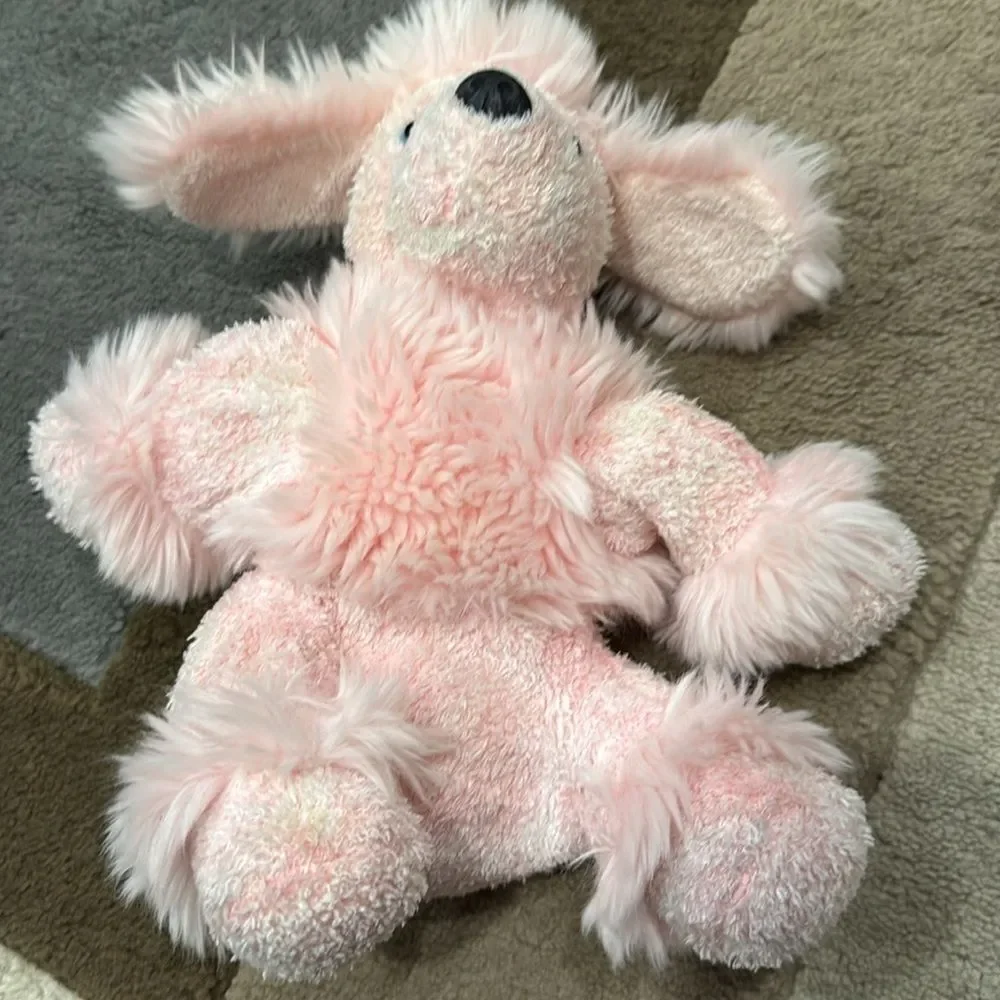 Plush Pink Dog Toy